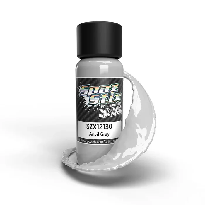 Spaz Stix Anvil Gray Airbrush Ready Paint 2oz Bottle