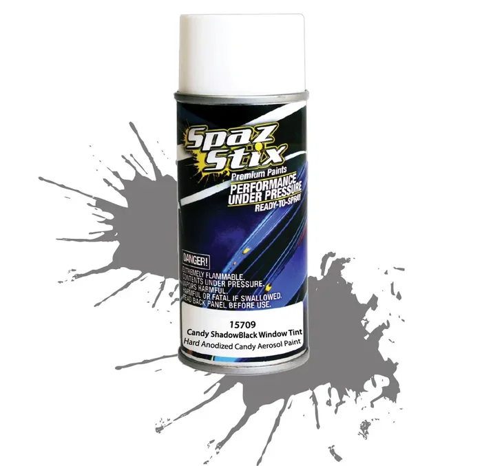 Spaz Stix CANDY BLACK WINDOW TINT/ SHADOW AEROSOL PAINT 3.5OZ