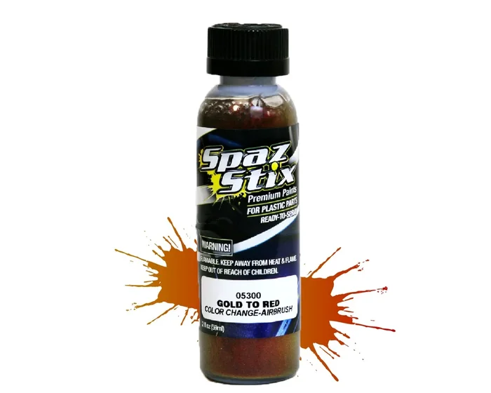 Spaz Stix COLOR CHANGING PAINT GOLD TO RED 2OZ