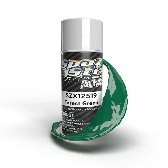 Spaz Stix Forest Green Aerosol Spray Paint 3.5oz Can SZX12519