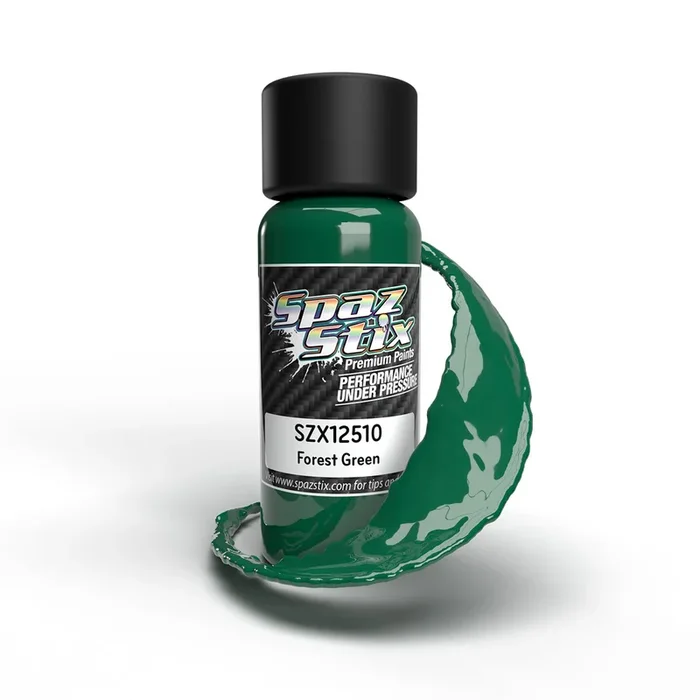 Spaz Stix Forest Green Airbrush Ready Paint 2oz Bottle SZX12510