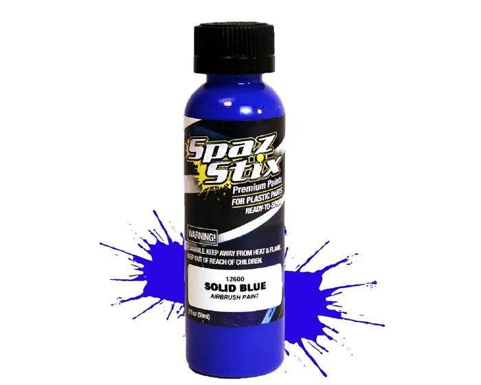 Spaz Stix SOLID BLUE AIRBRUSH PAINT 2OZ