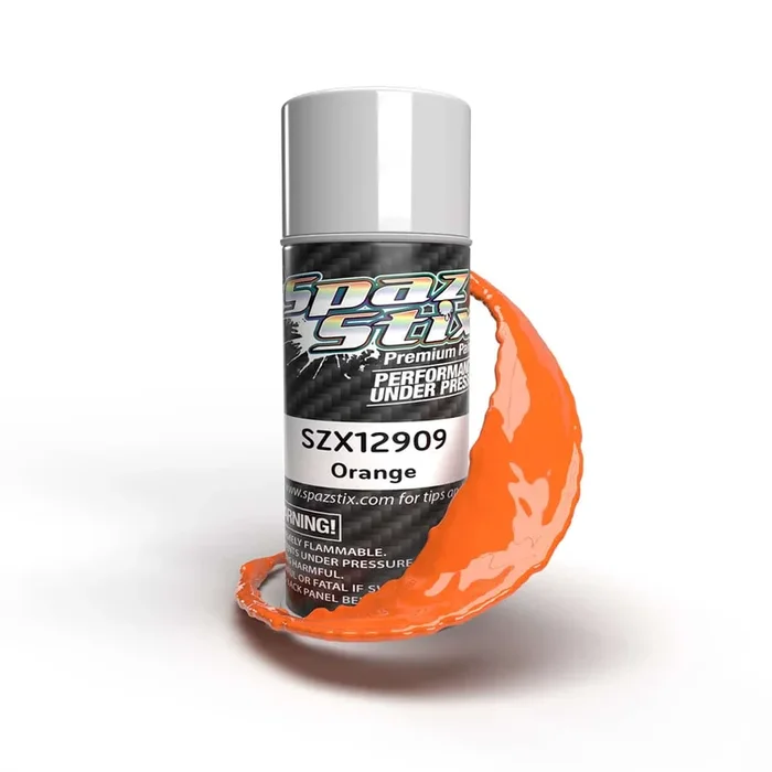 Spaz Stix Solid Orange Paint 3.5oz Can SZX12909 12909