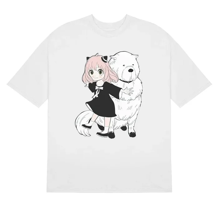 Spy Family Anya and Bond T-Shirt – Adorable Duo Design | High-Quality Anime Shirt