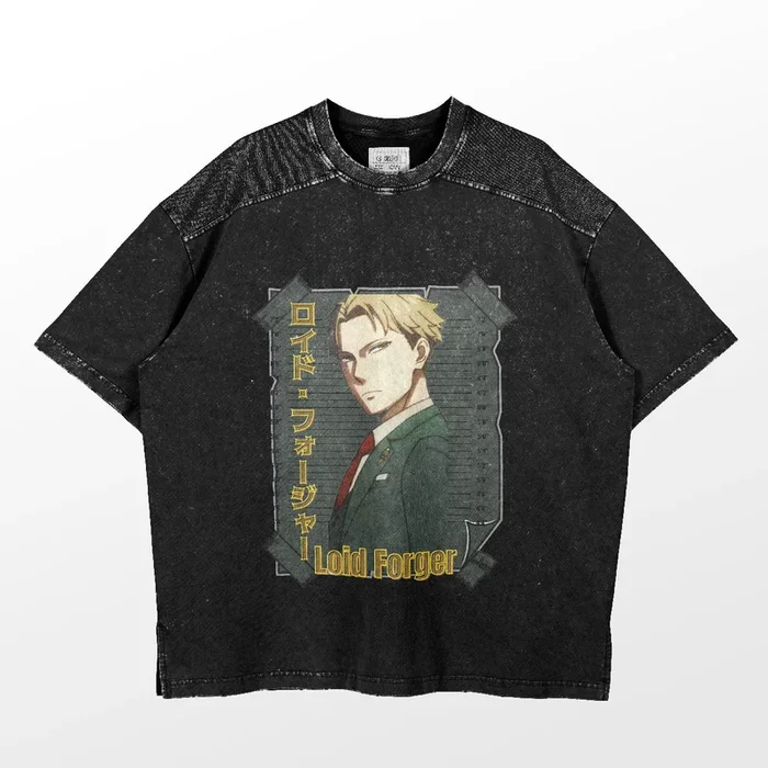 Spy Family Loid Forger T-Shirt – Mugshot Design | High-Quality Anime Shirt