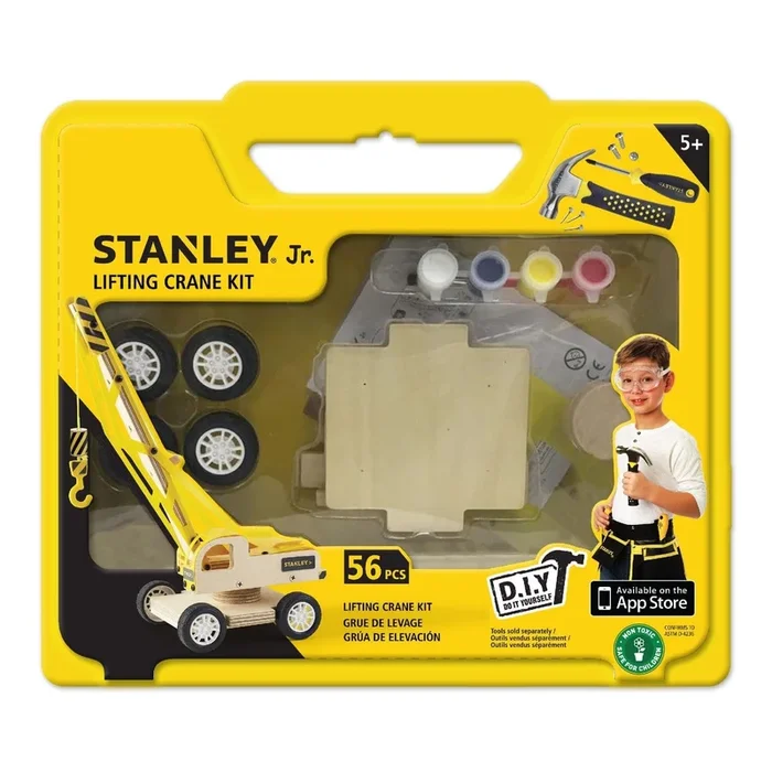 Stanley Jr Lifting Crane Kit Toy Playset
