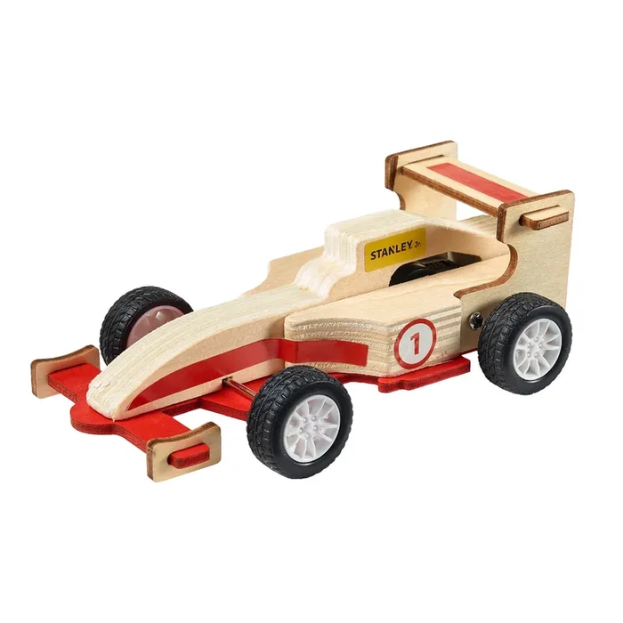 Stanley Jr Pull Back Racing Car Kit Toy Playset