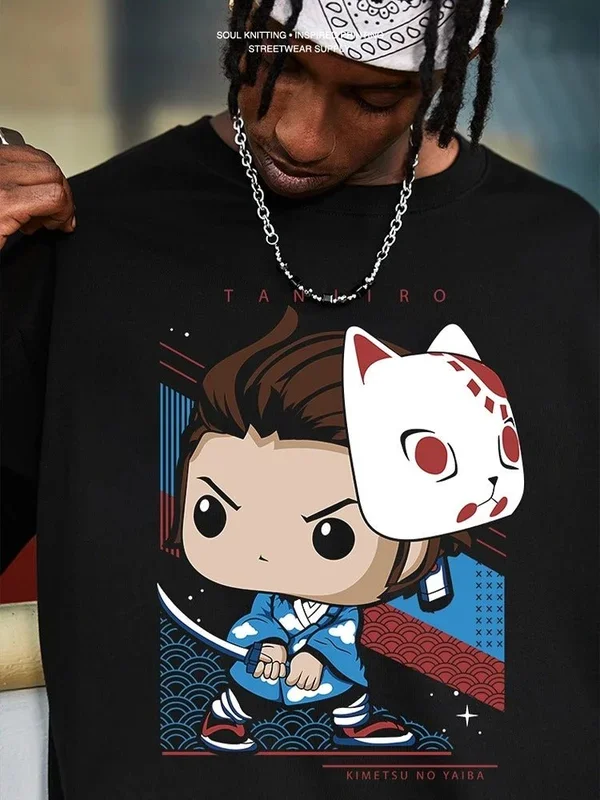 استلهمت Tanjiro T -Shirt Tanjiro Funko – شيطان Slayer