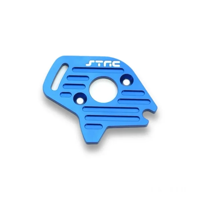 STRC SPTST6890B CNC Machined Blue Aluminum Finned Heat Sink Motor Plate Slash 4×4, Hoss, Stampede 4×4 and Rustler 4×4