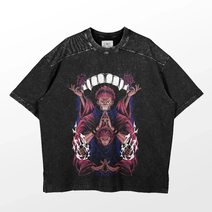 Sukuna Double Manifestation Jujutsu Kaisen T-Shirt – Premium Anime Apparel