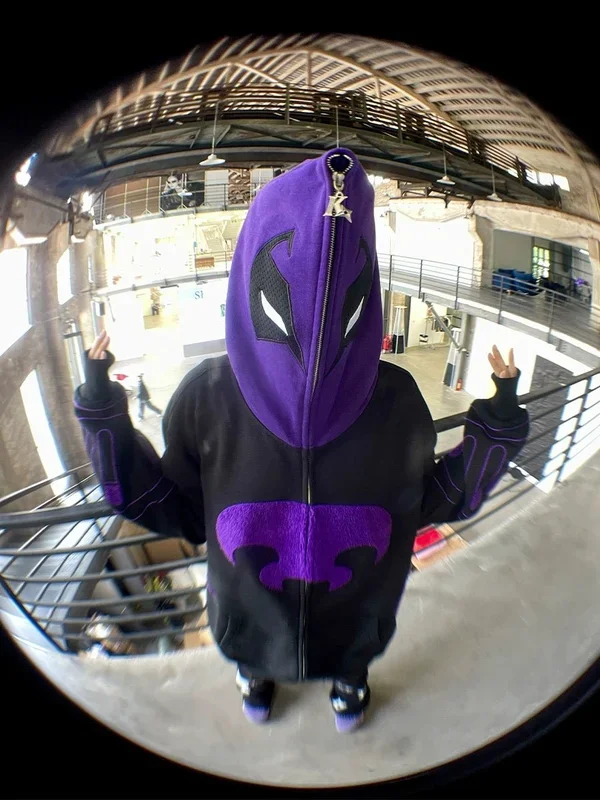 Sweat à capuche exclusif Batman entièrement zippé – Vêtements de super-héros de haute qualité