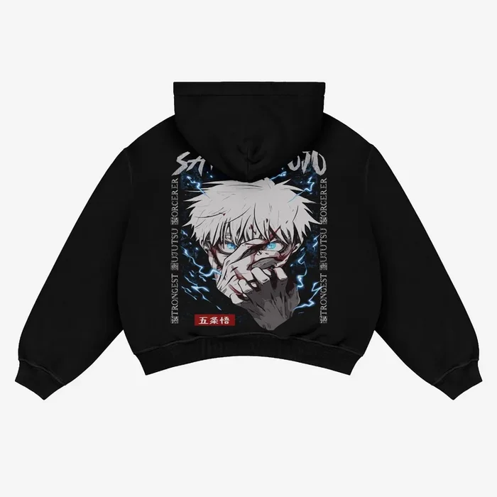 Sweat à capuche exclusif Satoru Gojo Anime – Vêtements Jujutsu Kaisen de haute qualité