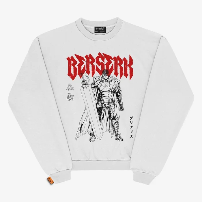 Sweat-shirt surdimensionné Berserk Guts | Vêtements d’anime haut de gamme