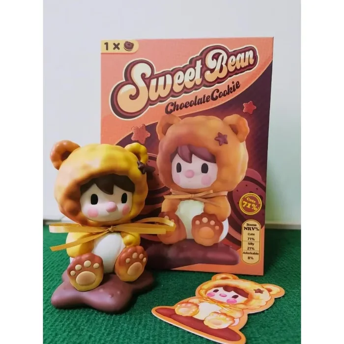 Sweet Bean Chocolate Cookie Figurine