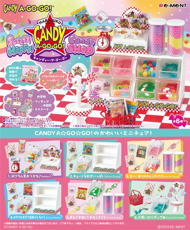 Sweety! Happy! Candy SHOP CANDY A☆GO☆GO! Re-ment Blind Box Series