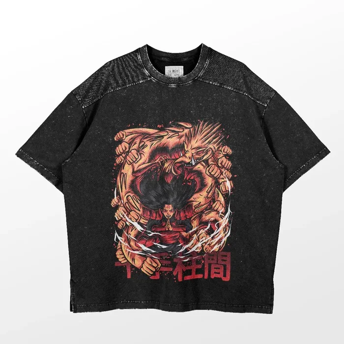 T-shirt de personagem Hashirama | Vestuário de anime de alta qualidade