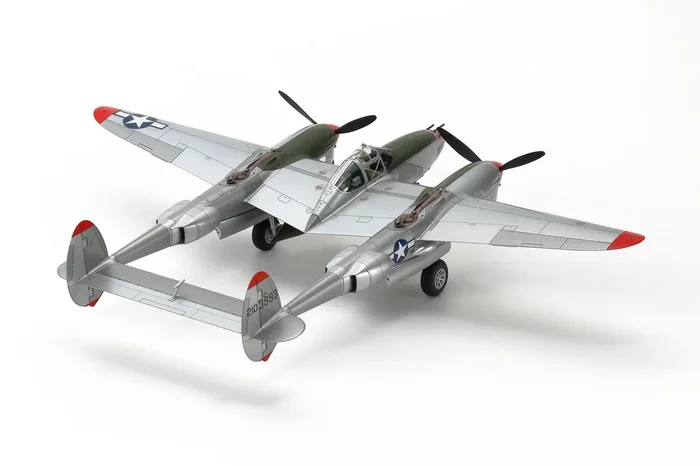 Tamiya 1/48 Aircraft Lockheed P-38 J Lightning Plastic Model Kit
