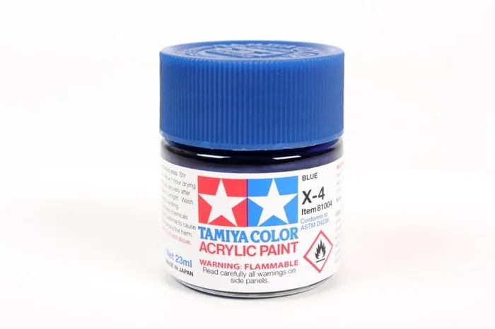 Tamiya Acrylic X-4 Blue, 23ml Bottle 81004