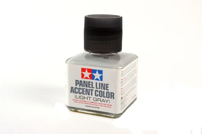 Tamiya Panel Line Accent Color Light Gray 40ml Bottle