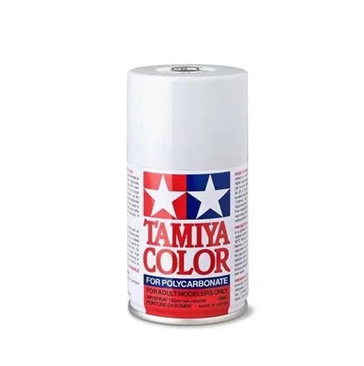 Tamiya Polycarbonate Paint PS-1 White 100ml Spray Can TAM86001 86001