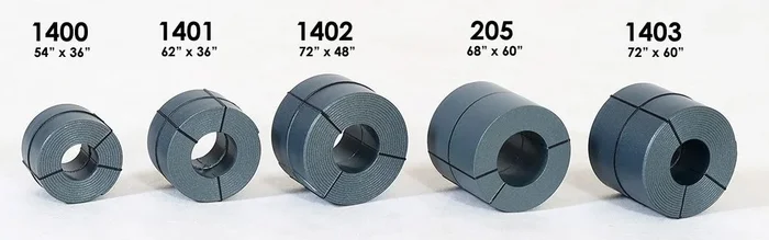 Tangent 1403 HO Scale Banded Coil Steel Loads 8 Pack Sizes: 72″ x 60″