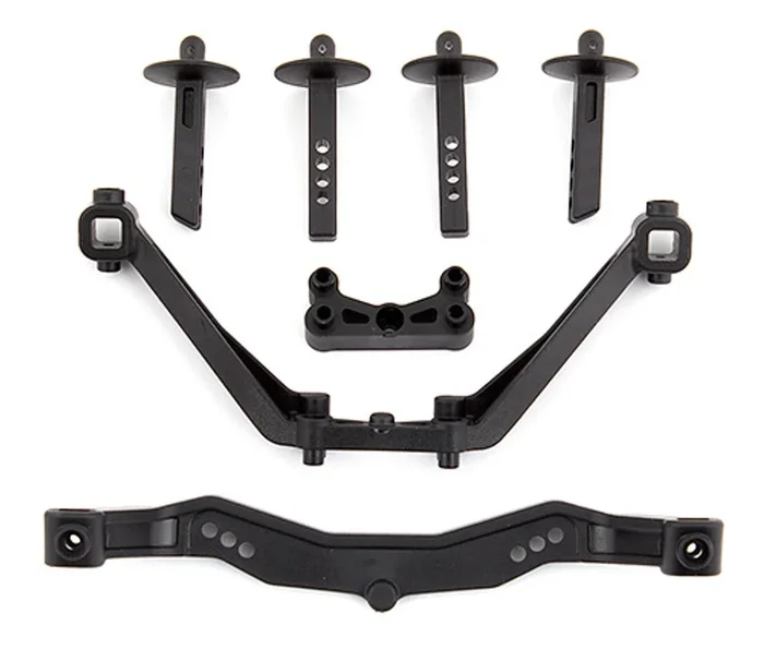 Team Associated 71123 SC6.1 Body Mounts Front and Rear for SC6.1