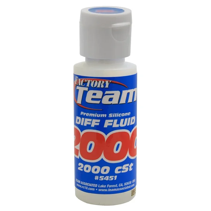 Team Associated Factory Team 2,000wt (cst) Silicone Diff Fluid 2oz ASC5451 5451