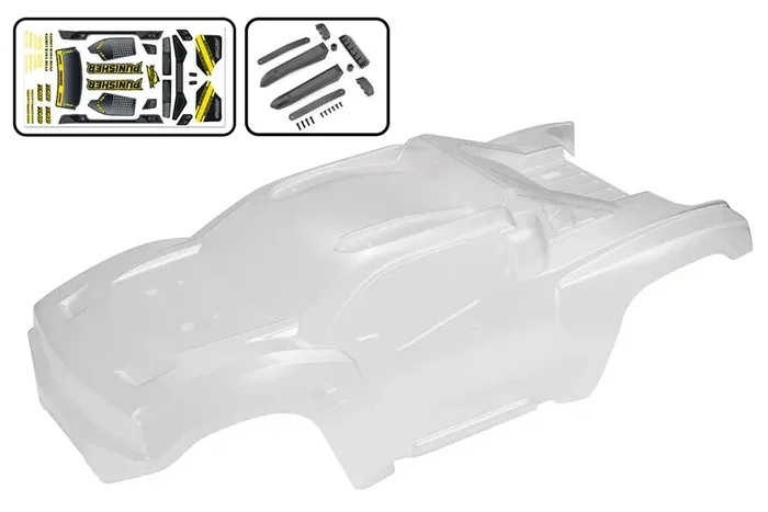 Team Corally C-00180-389 Clear and cut Body for Punisher XP