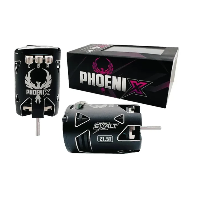 Team Exalt Phoenix 21.5t (21.5 Turn) Spec Silver Brushless Motor EXA01215SS