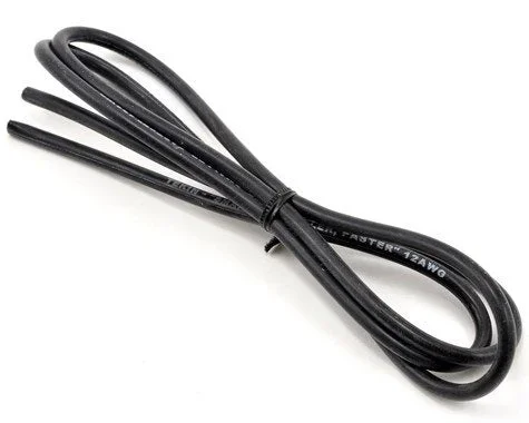 Tekin 12awg Silicon Flex Wire Silicone (Black) 3 feet (3′) TT3013