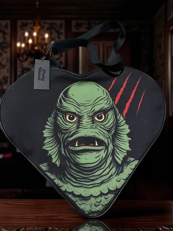The Creature Oversized Zippered Heart Tote