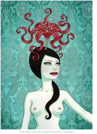 The Idealization of Asymmetrical Thought Miniposter by Tara McPherson
