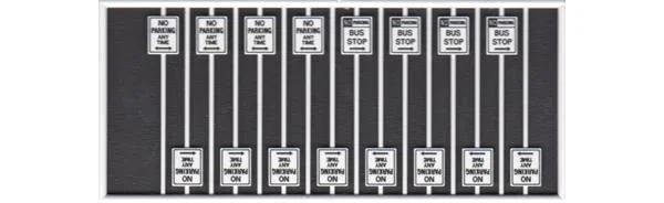 Tichy Train Group 8261 HO Scale No Parking Signs (16 Pack)