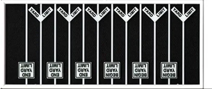 Tichy Train Group 8330 HO Scale Yard Limit Signs (12 Pack)