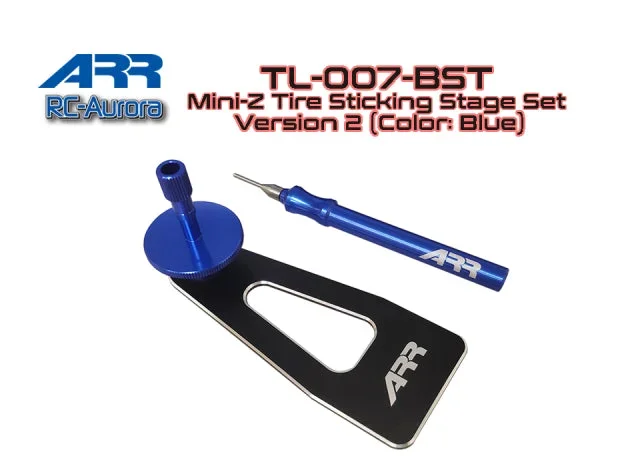TL-007-BST ARR Mini-Z Tire Sticking Stage Blue