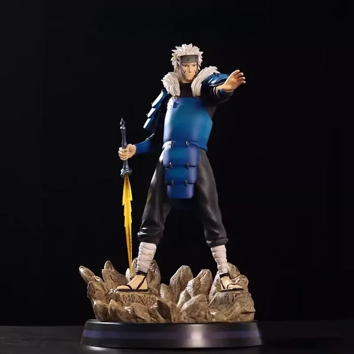 Tobirama Senju Action Figure – 28cm Collector’s Edition | Pose dynamique avec les effets du chakra et l’épée