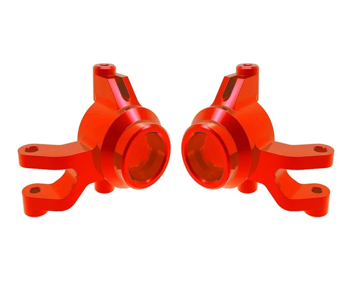 Traxxas 10734-RED Red Aluminum Left and Right Steering Blocks fits Mini Maxx