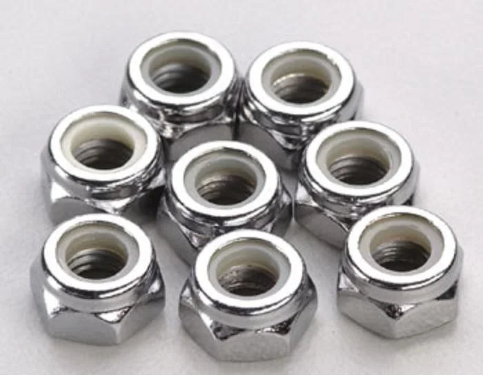 Traxxas 4147 Wheel Nylon Locknuts (8) 5mm T-Maxx Jato E-Max E-Revo Nitro Sport
