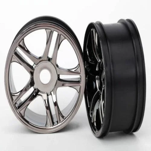 Traxxas 6476 Wheels Black Chrome Rear XO-1 (2)