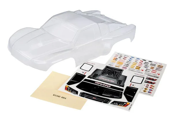 Traxxas 6811 Slash 4×4 Clear Body With Decal Sheet