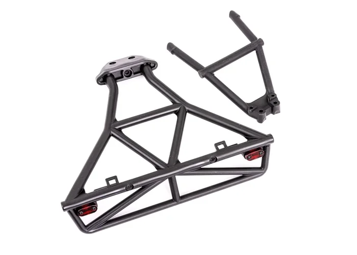 Traxxas 6836X Black Rear Bumper and Mount for Slash 4×4 with Light Kit