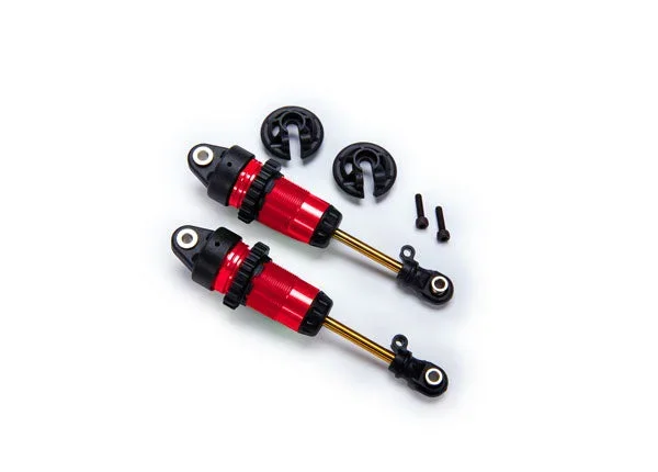 Traxxas 7461-RED Red Front GTR Long Shocks for 4×4 Vehicles