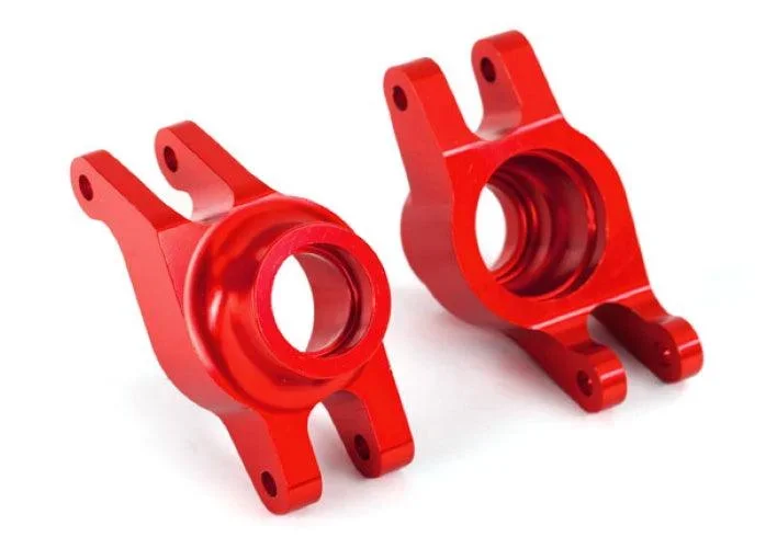 Traxxas 8952R Carriers Stub Axle (Red-Anodized 6061-T6 Aluminum) (Rear) (2) Maxx