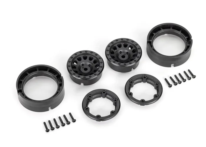 Traxxas 9781 Black 1.0″ Beadlock 105 Method Race Wheels for TRX-4M 2 Pack