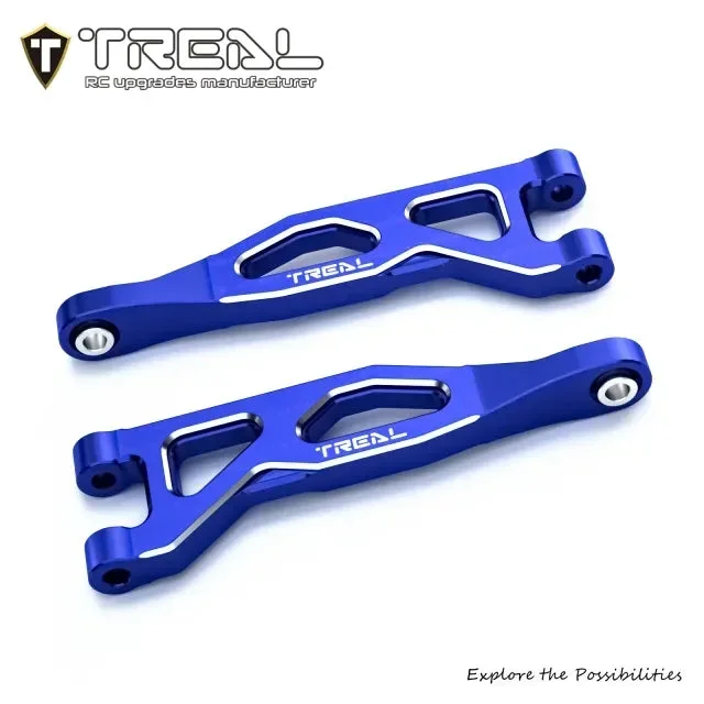 TREAL Aluminum 7075 CNC Machined Rear Upper Arms Set Upgrades for Arrma 1/18 GRANITE GROM – BLUE