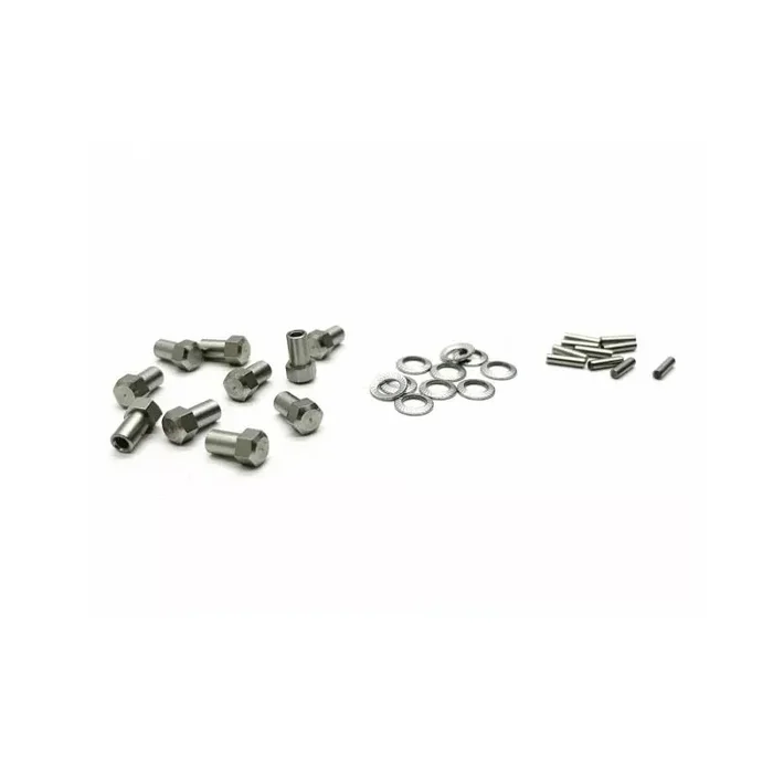 Treal Hardware For SCX24 Brass Extended Wheel Hubs