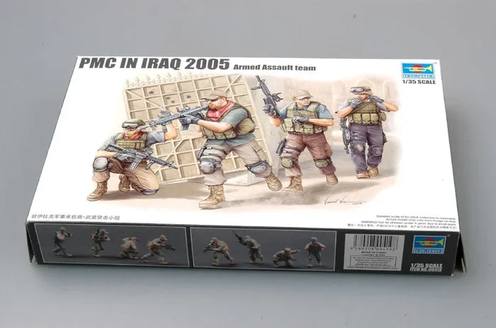 Trumpeter Scale Models 419 1/35 PMC in Iraq Armed Assault Team Set Model Kit