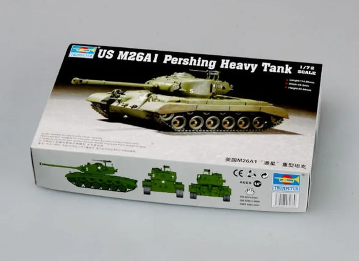 Trumpeter Scale Models 7286 1/72 M26A1 Pershing Heavy Tank Model Kit