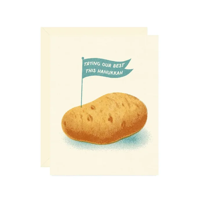 trying our best this hanukkah card