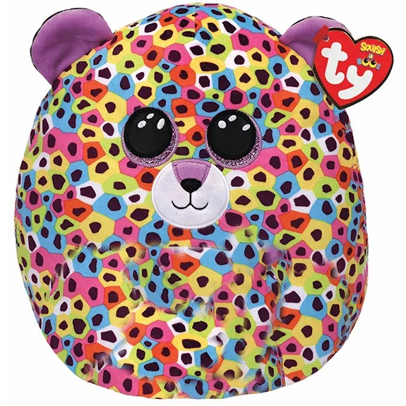 Ty Squishy Beanie 14″- Giselle Leopard